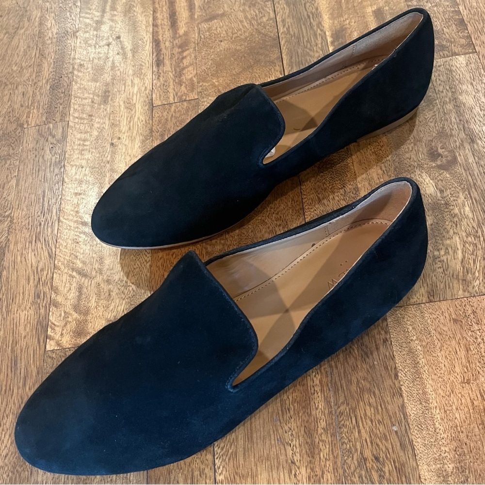 J. Crew Black Suede Loafers